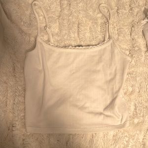 white tank with lace trim